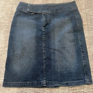 Mavi knee length denim skirt